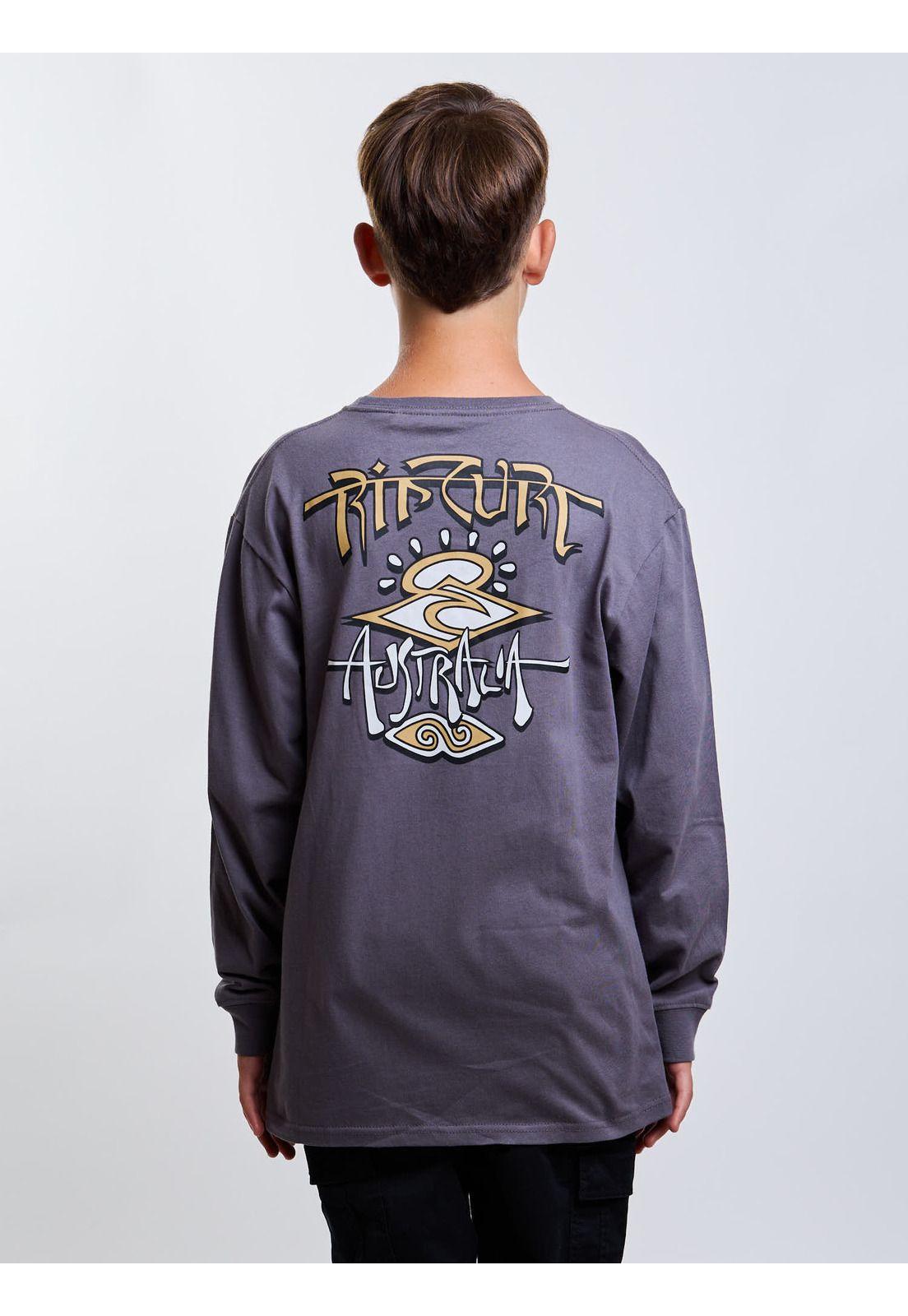 Polera ML Current Gris Infantil Rip Curl-1