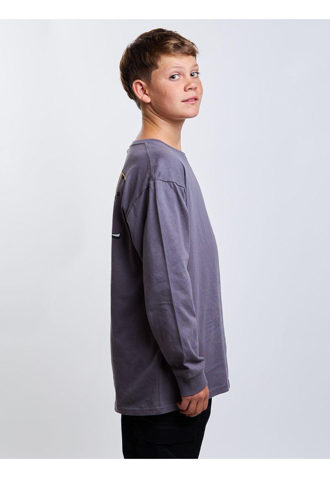 Polera ML Current Gris Infantil Rip Curl-2