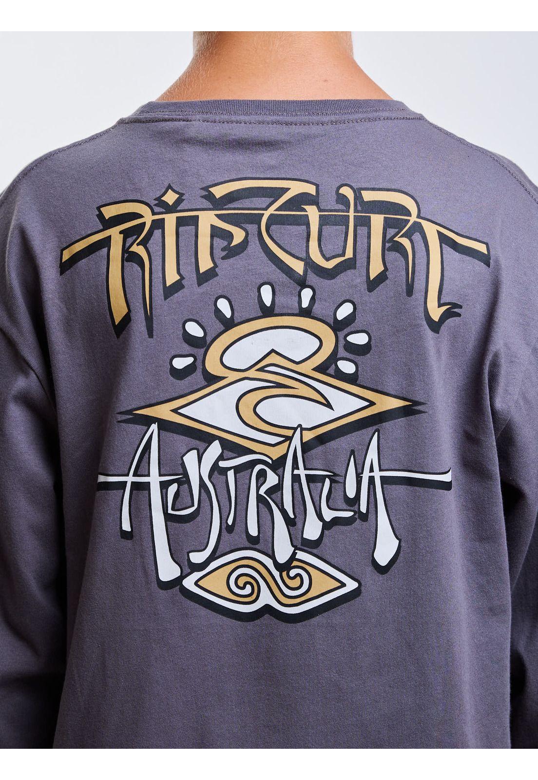 Polera ML Current Gris Infantil Rip Curl-3