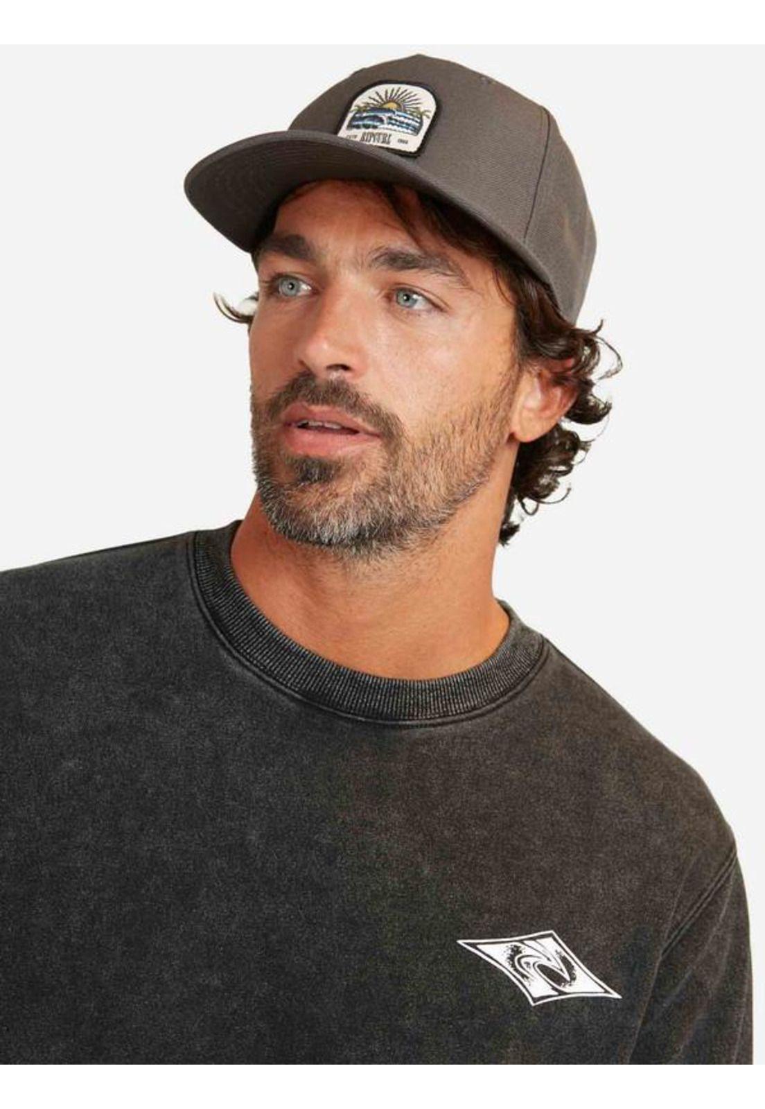 Poleron Cr Archive Acid Wash Negro Hombre Ripcurl-2