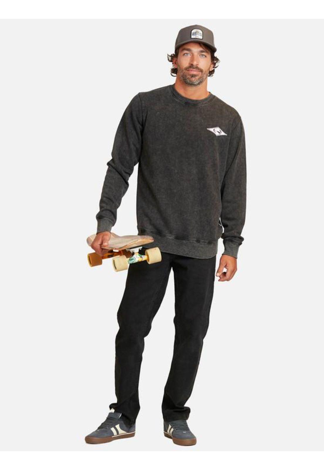 Poleron Cr Archive Acid Wash Negro Hombre Ripcurl-3