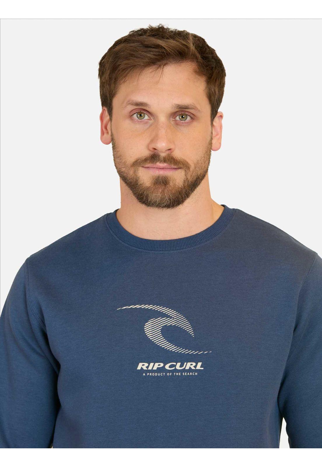 Poleron CR Search Art Crew Azul Hombre Rip Curl-2
