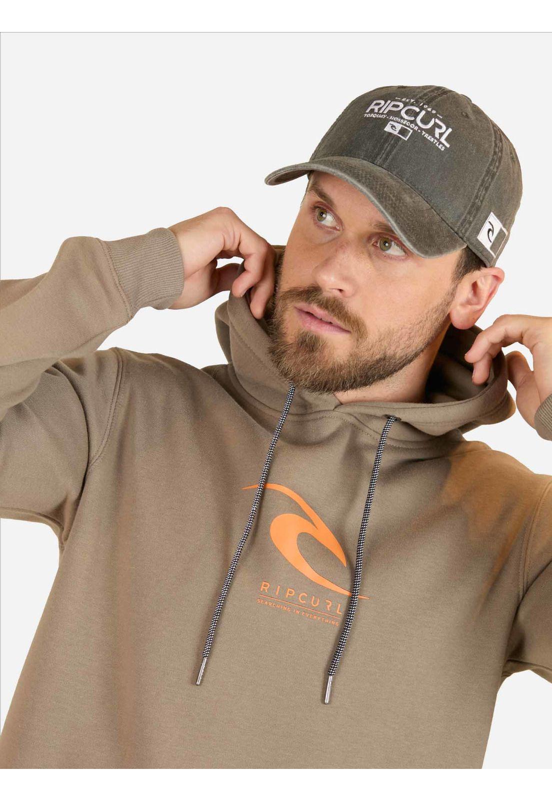 Poleron Canguro Oceanrc Café Hombre Rip Curl-2