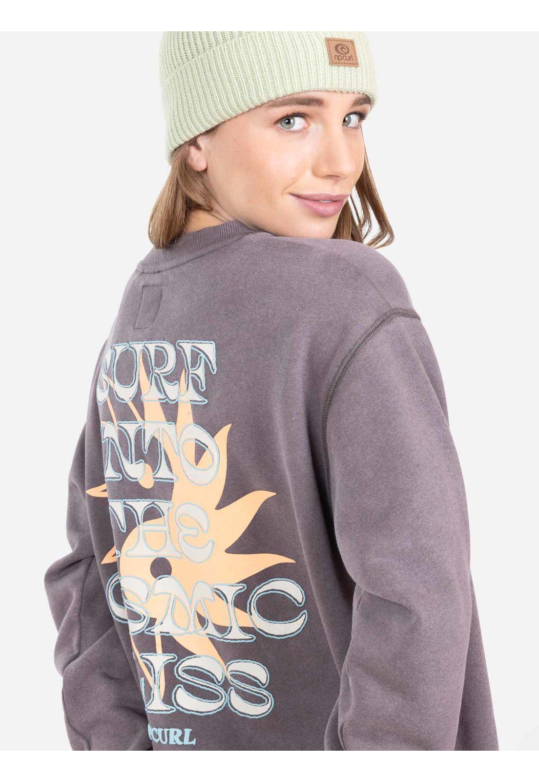 Poleron CR In To The Cosmic Bliss Crew Café Mujer Rip Curl-2