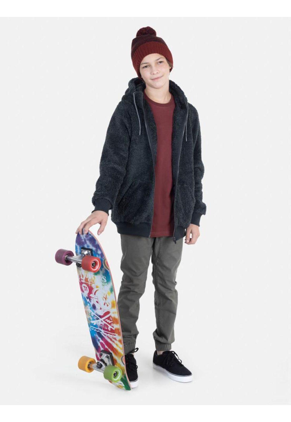 Poleron Chiporro Juvenil Gris Oscuro Rip Curl-3