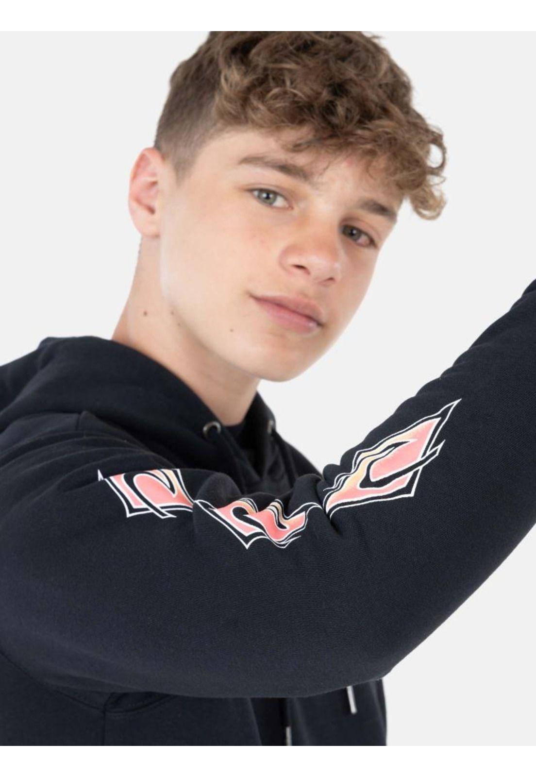Poleron Retro Rc Wave Negro Infantil Rip Curl-2