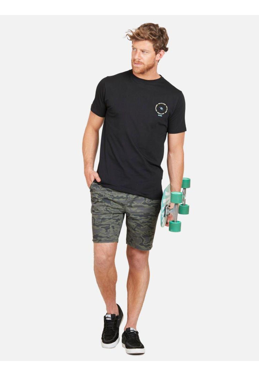 Polera SHRED TILL DEAD RC SS TEE Hombre Negro Rip Curl-2