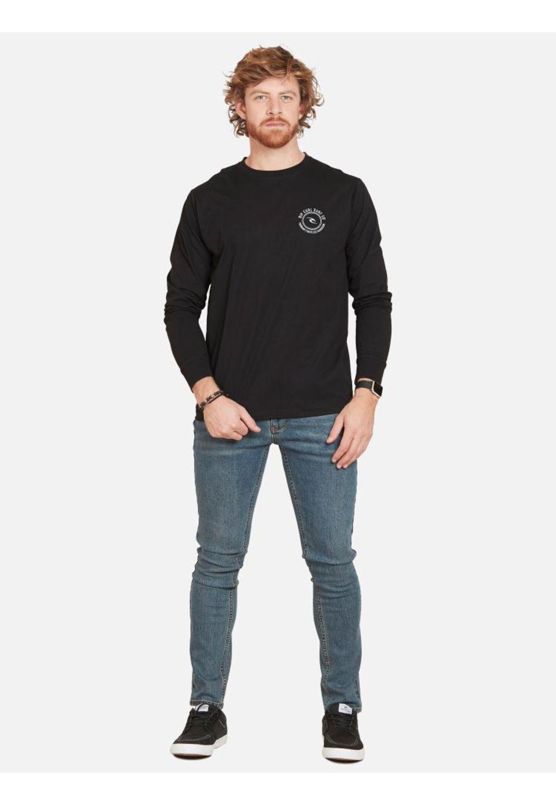 Polera ML Torquay Hombre Negro Rip Curl-3