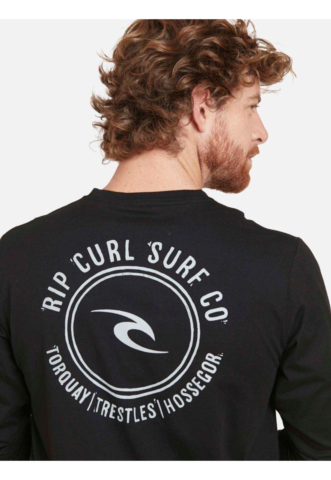 Polera ML Torquay Hombre Negro Rip Curl-4