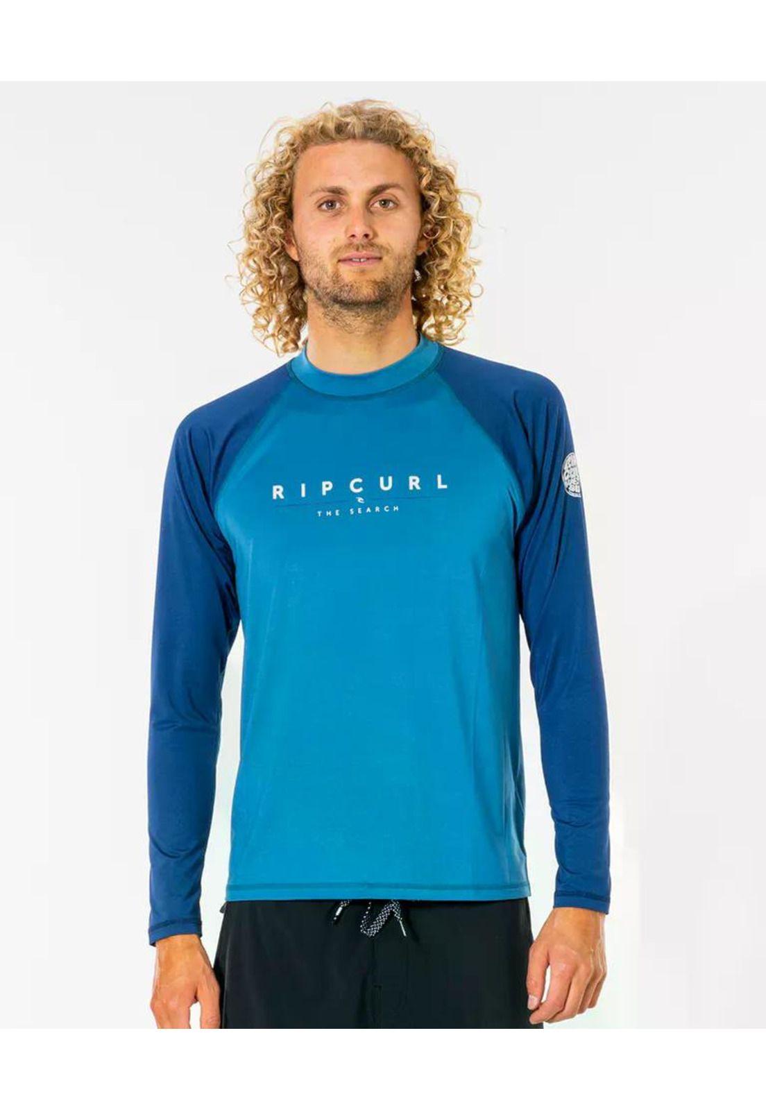 Polera SHOCKWAVES L/S Hombre Azul Rip Curl-0