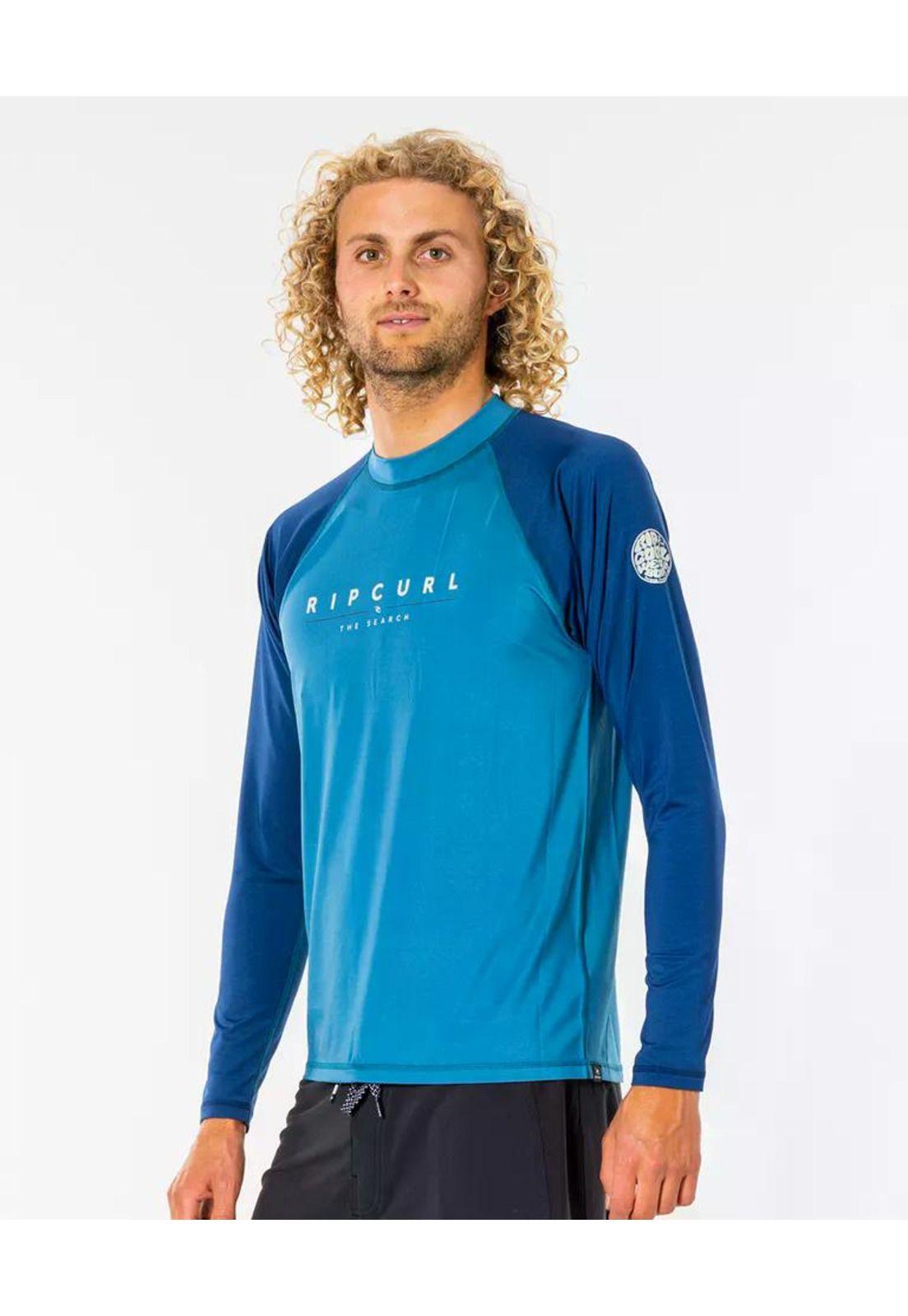 Polera SHOCKWAVES L/S Hombre Azul Rip Curl-3