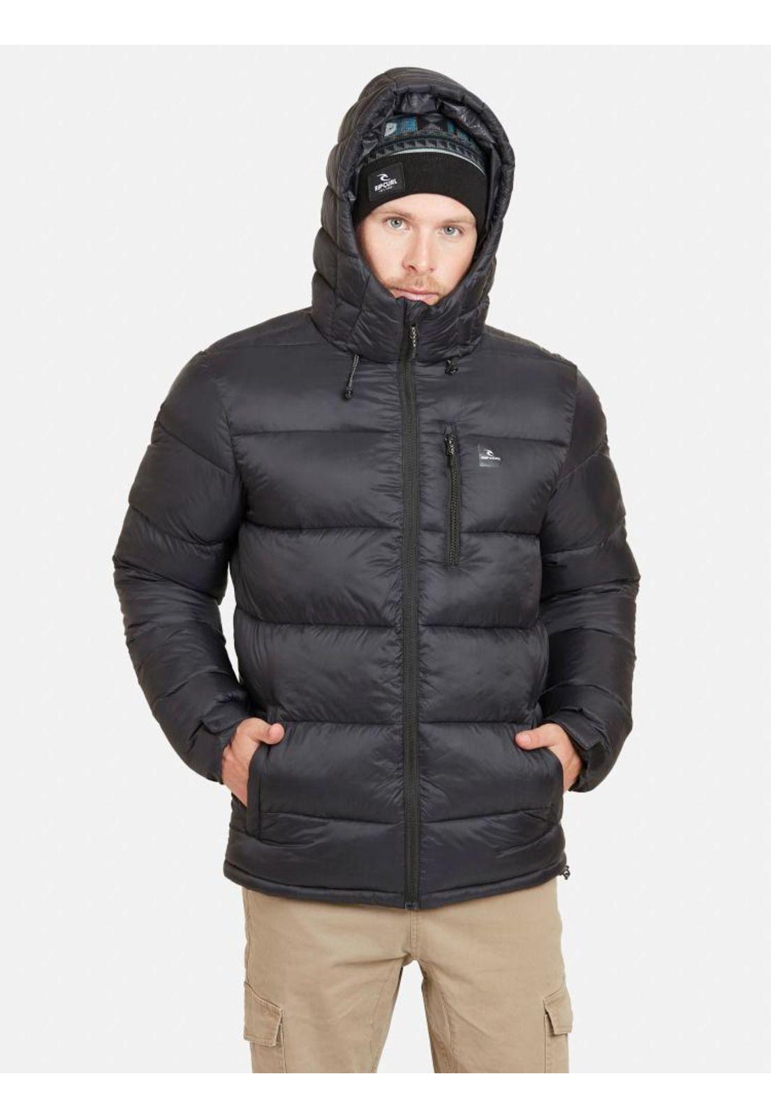 Parka Big Puffa Hombre Negro Rip Curl-0