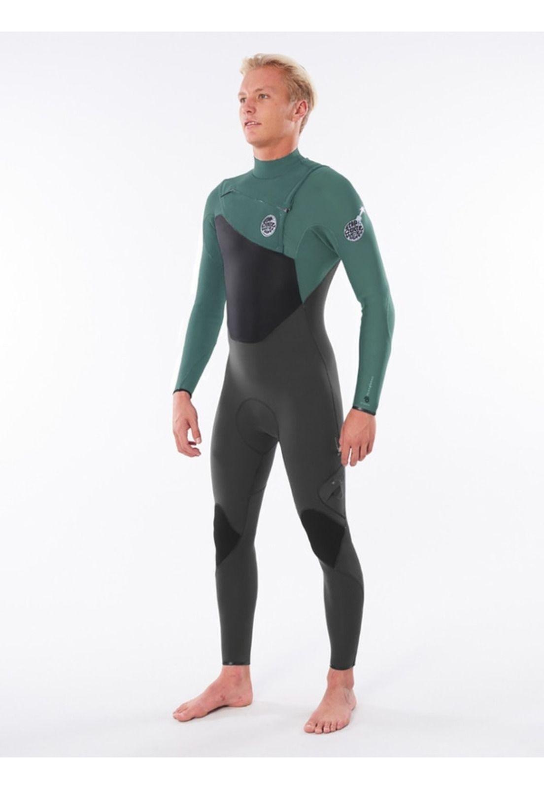 Traje de Agua FLASHBOMB 4/3 C/ZIP Hombre Verde Rip Curl-1