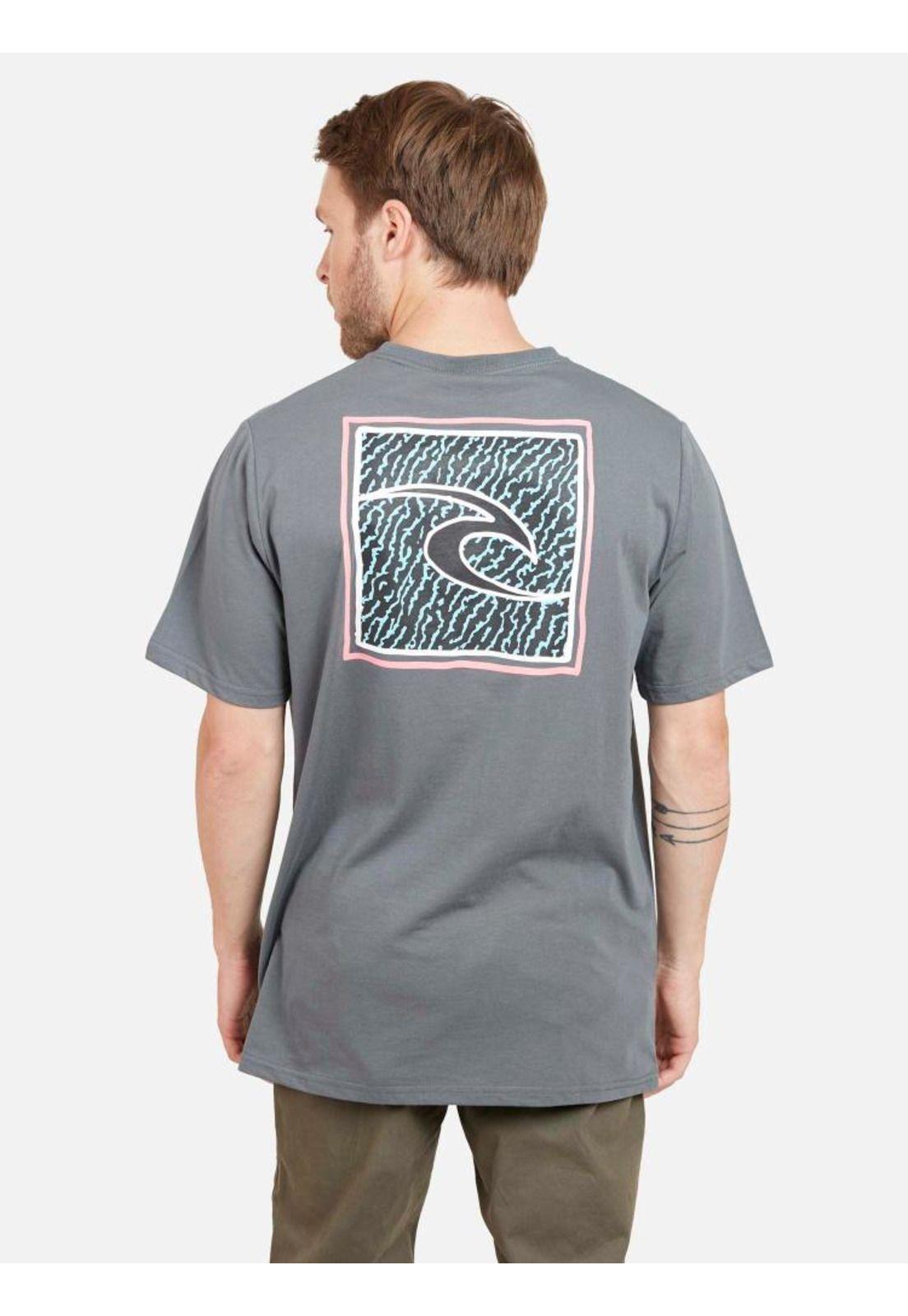 Polera RC THE CRACKLED Hombre Gris Oscuro Rip Curl-1