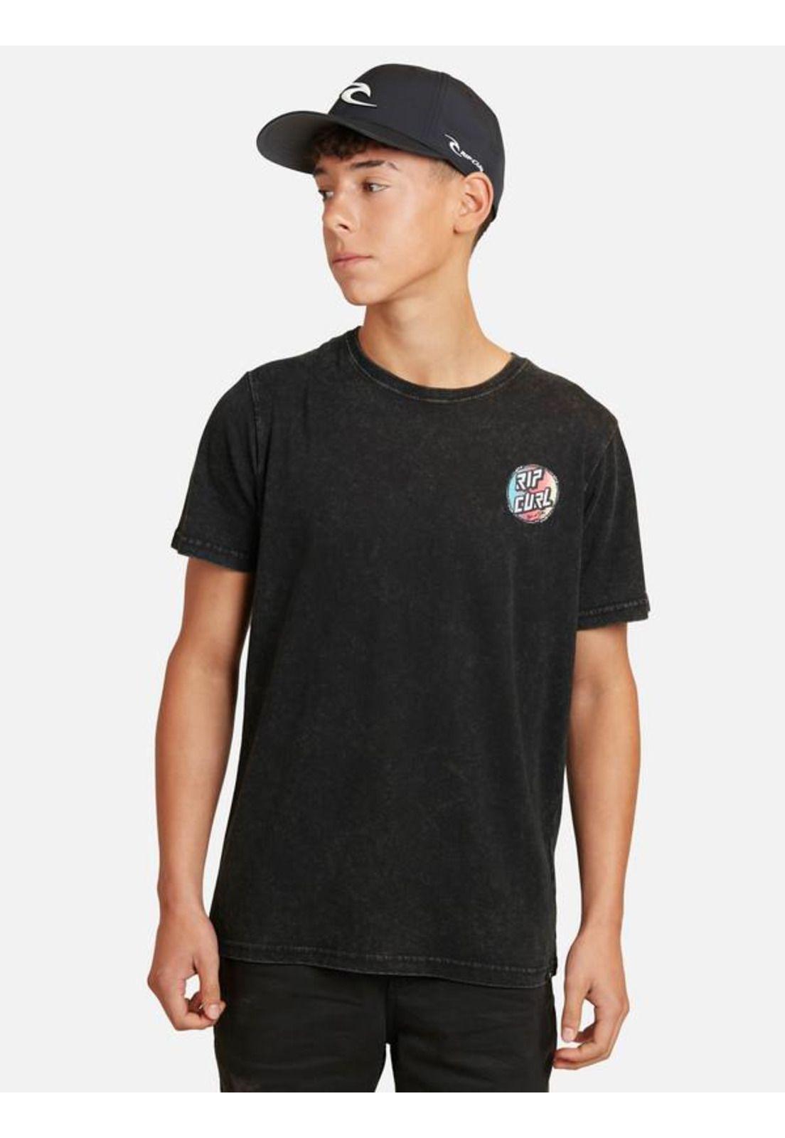 Polera M/C Intermedia Negro Juvenil Hombre Ripcurl-0