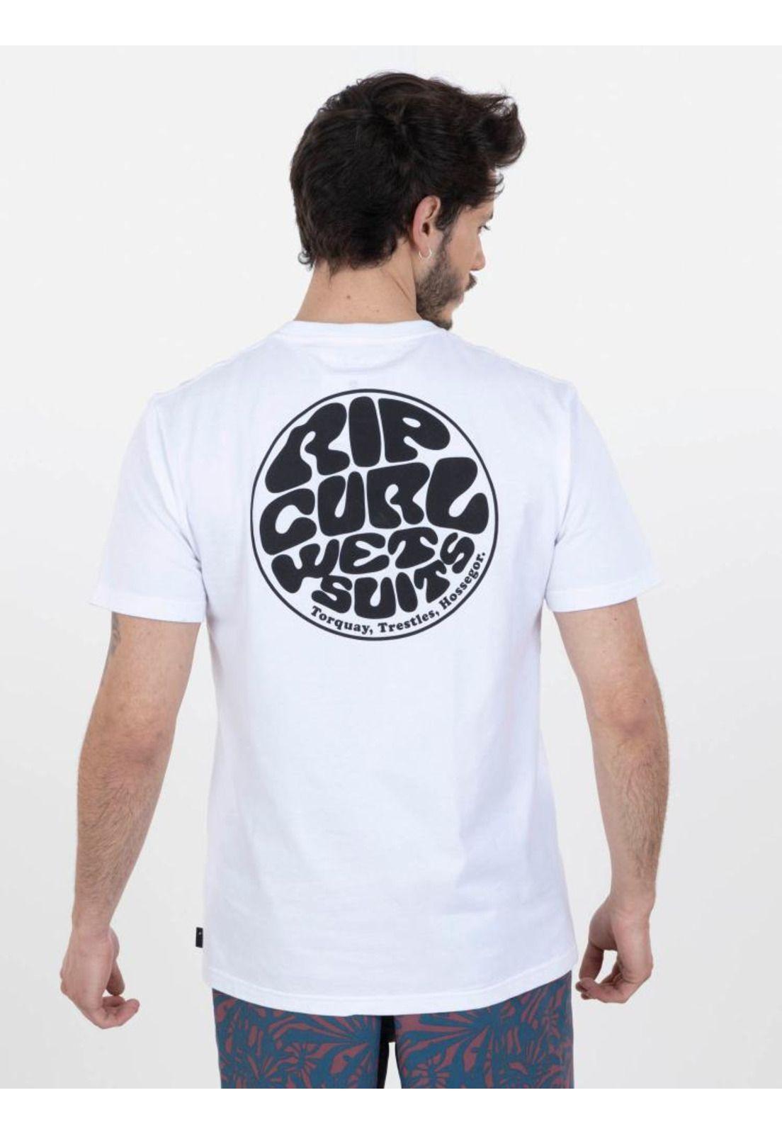 Polera WETSUIT ICON TEE Hombre Blanco Rip Curl-1