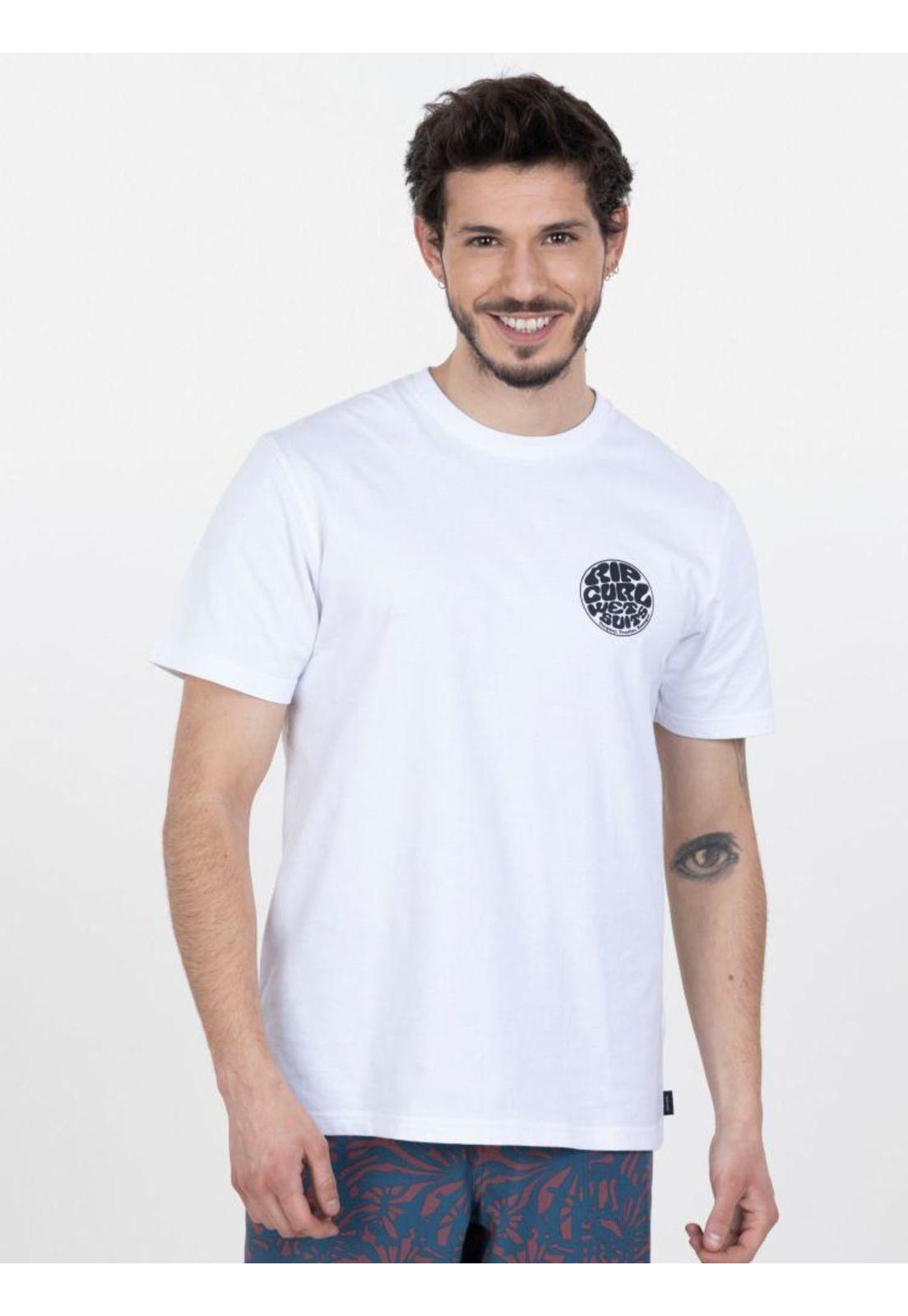 Polera WETSUIT ICON TEE Hombre Blanco Rip Curl-2