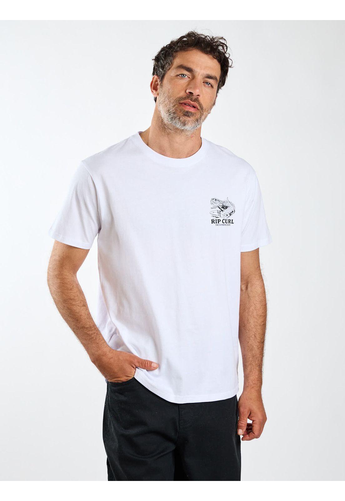 Polera MC Shell Blanco Hombre Rip Curl-2