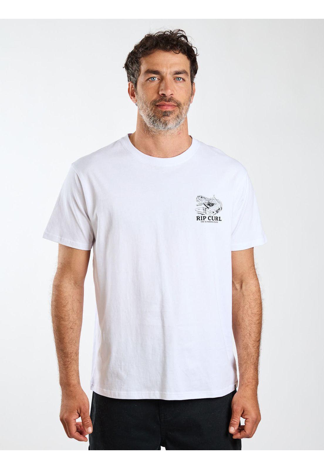 Polera MC Shell Blanco Hombre Rip Curl-4