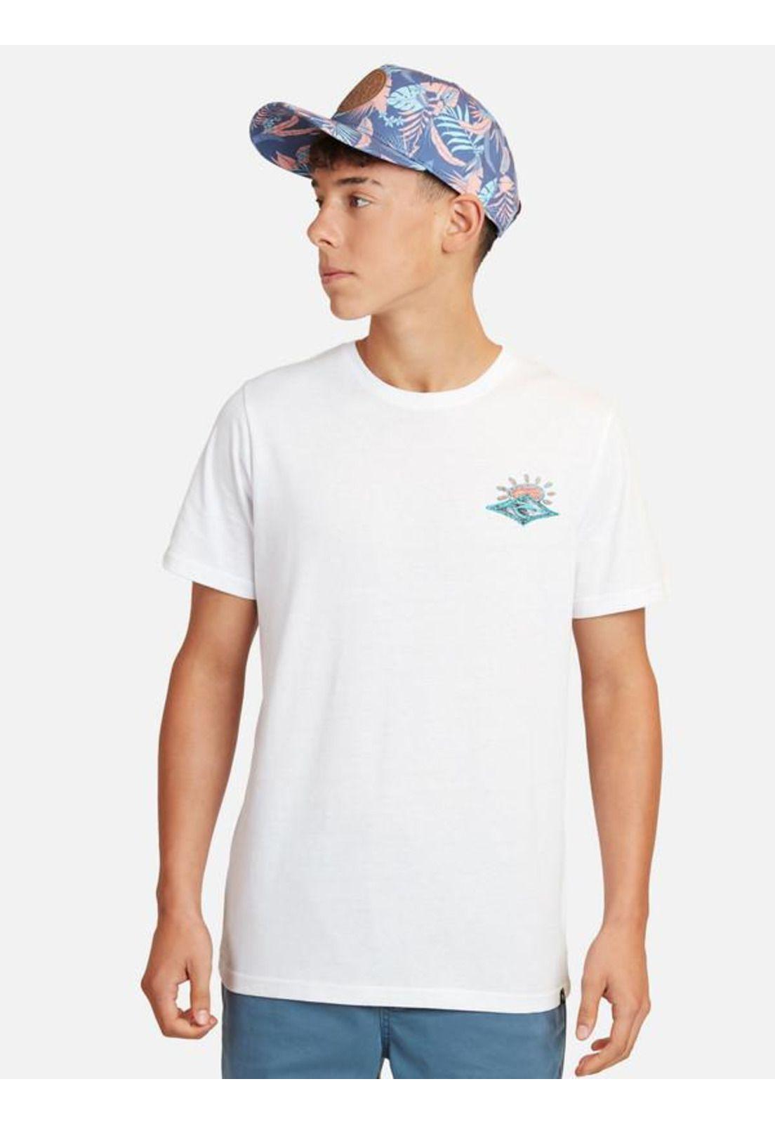 Polera M/C Basica Blanco Juvenil Hombre Ripcurl-0