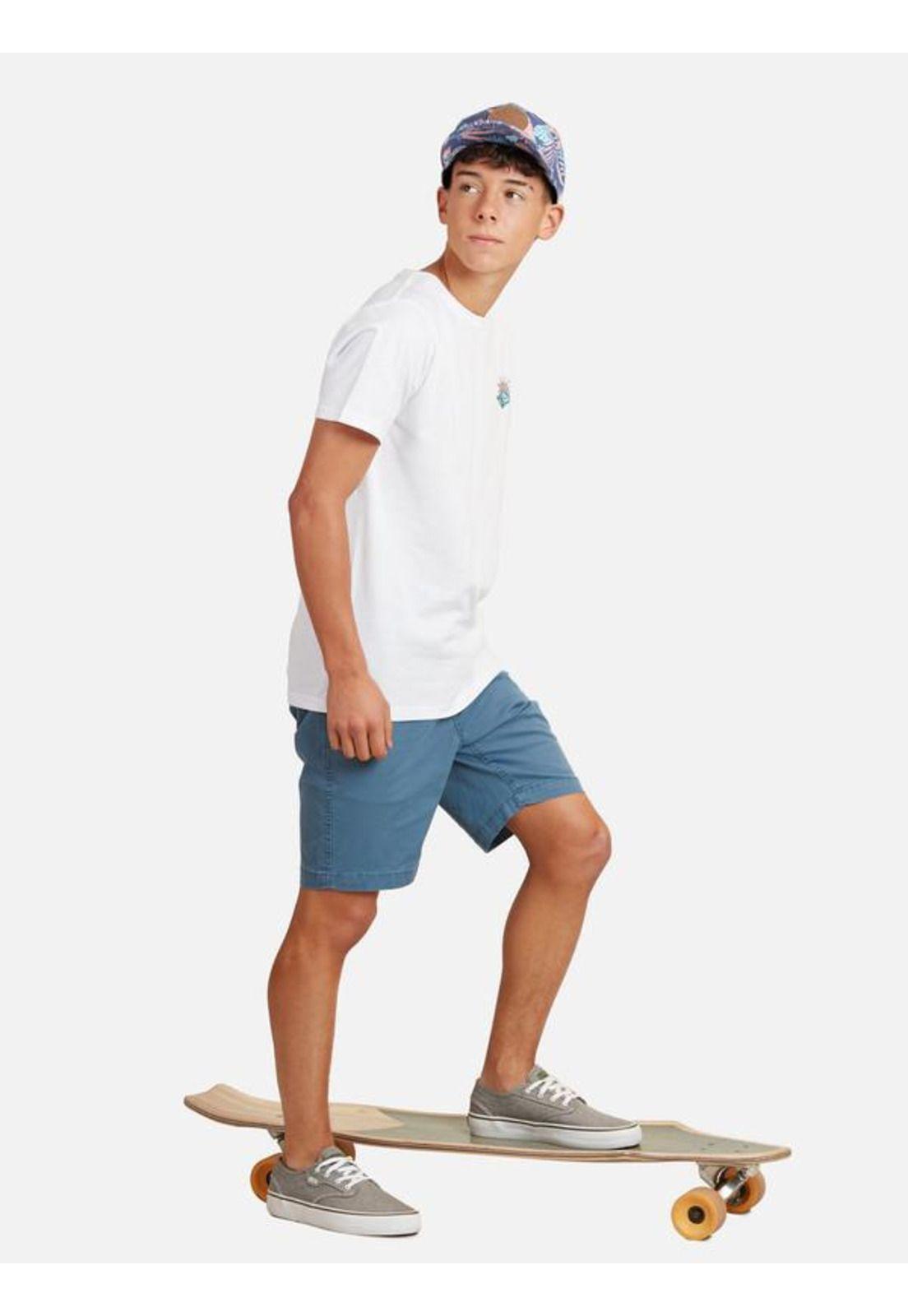 Polera M/C Basica Blanco Juvenil Hombre Ripcurl-3