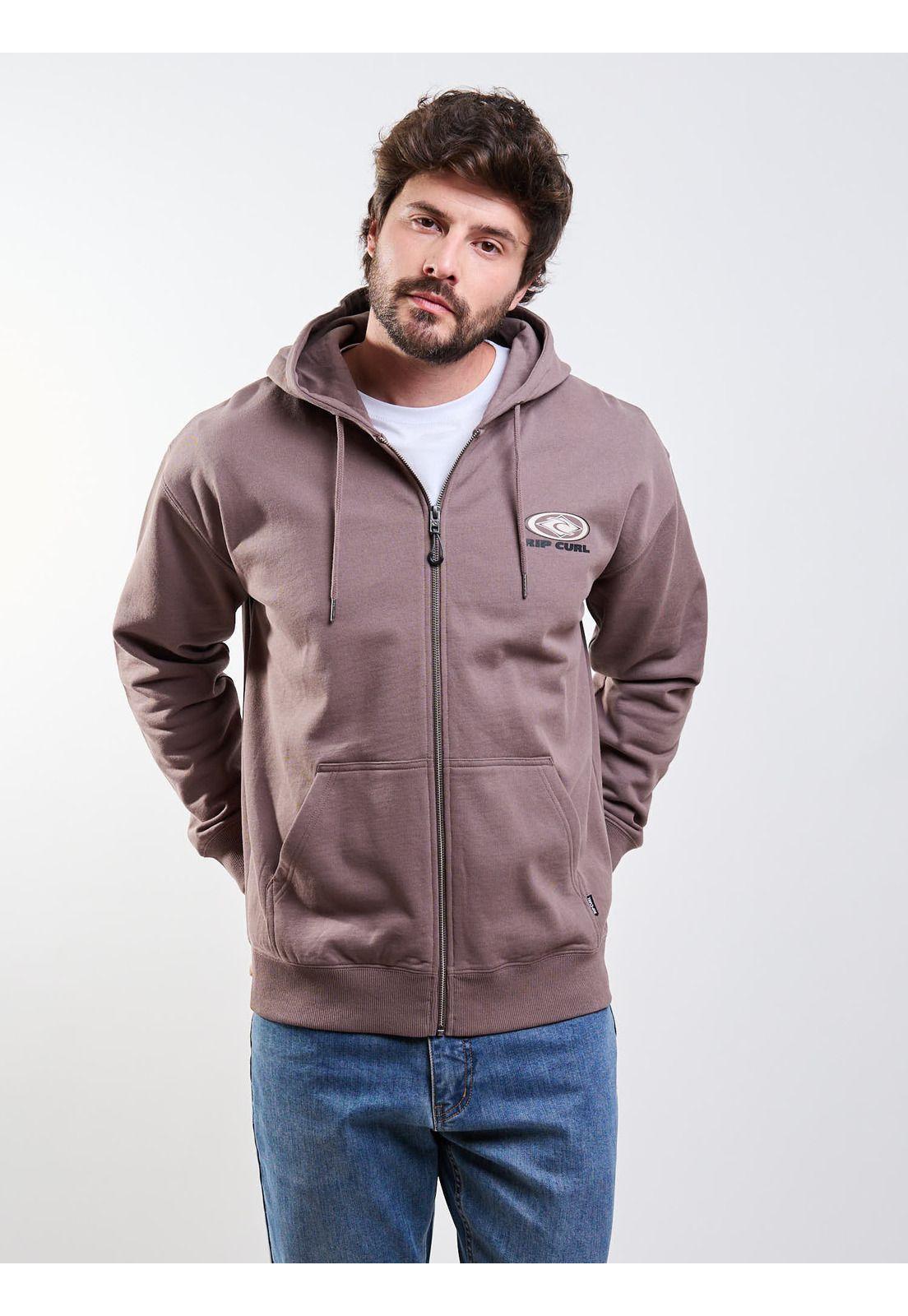 Poleron FZ Tempest Café Hombre Rip Curl-5