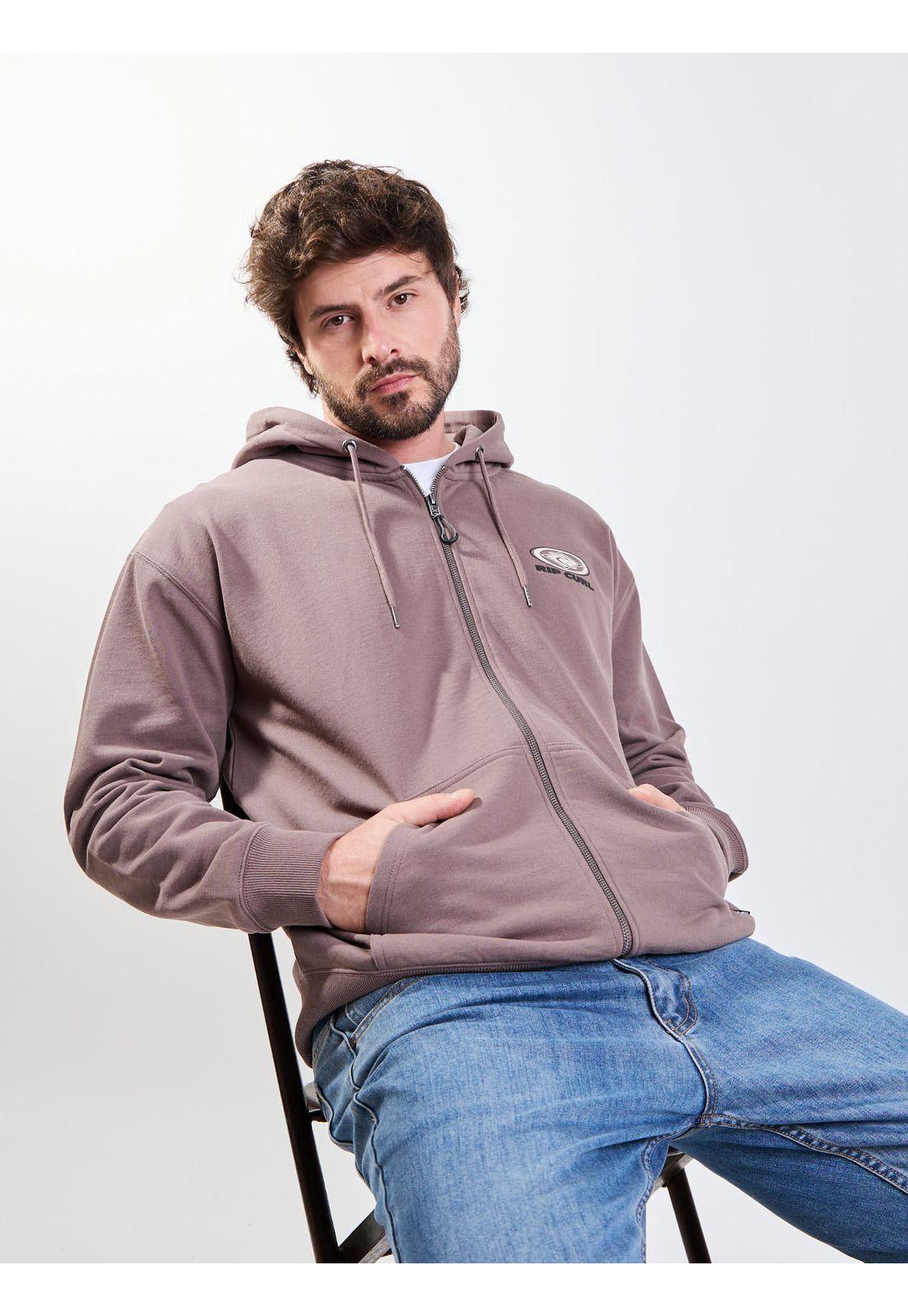 Poleron FZ Tempest Café Hombre Rip Curl-6