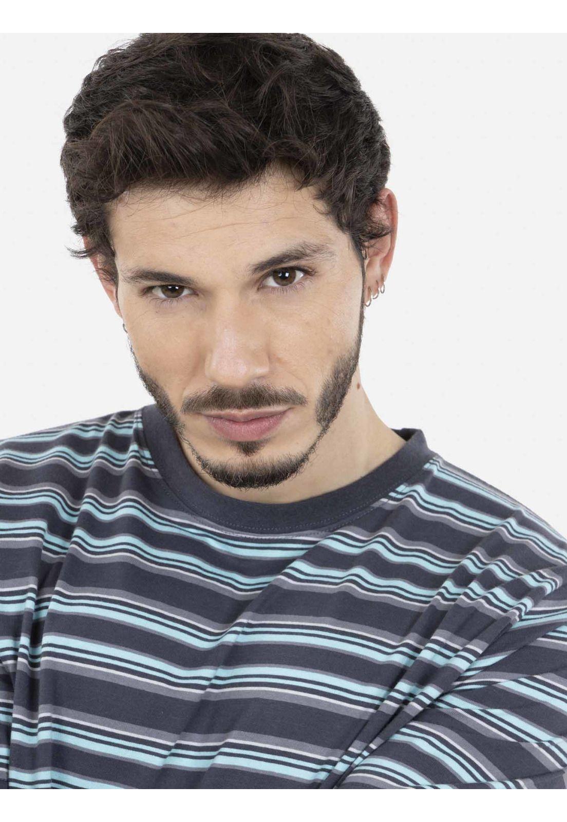 Polera RAILS STRIPLES SS Tee Hombre Multicolor Rip Curl-0