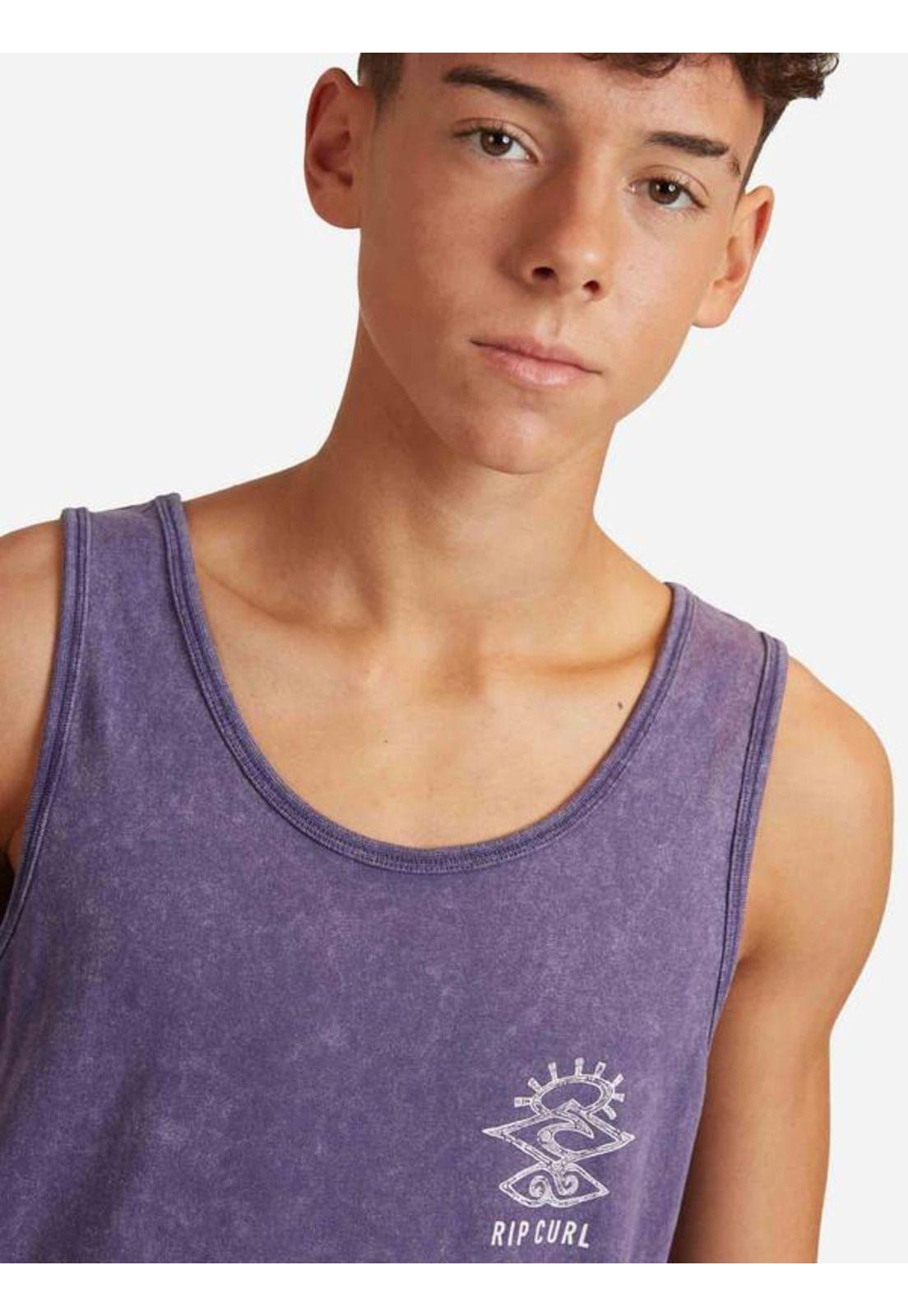 Polera S/M Morado Juvenil Hombre Ripcurl-2