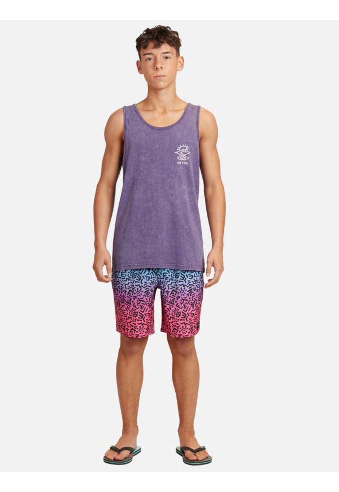 Polera S/M Morado Juvenil Hombre Ripcurl-3