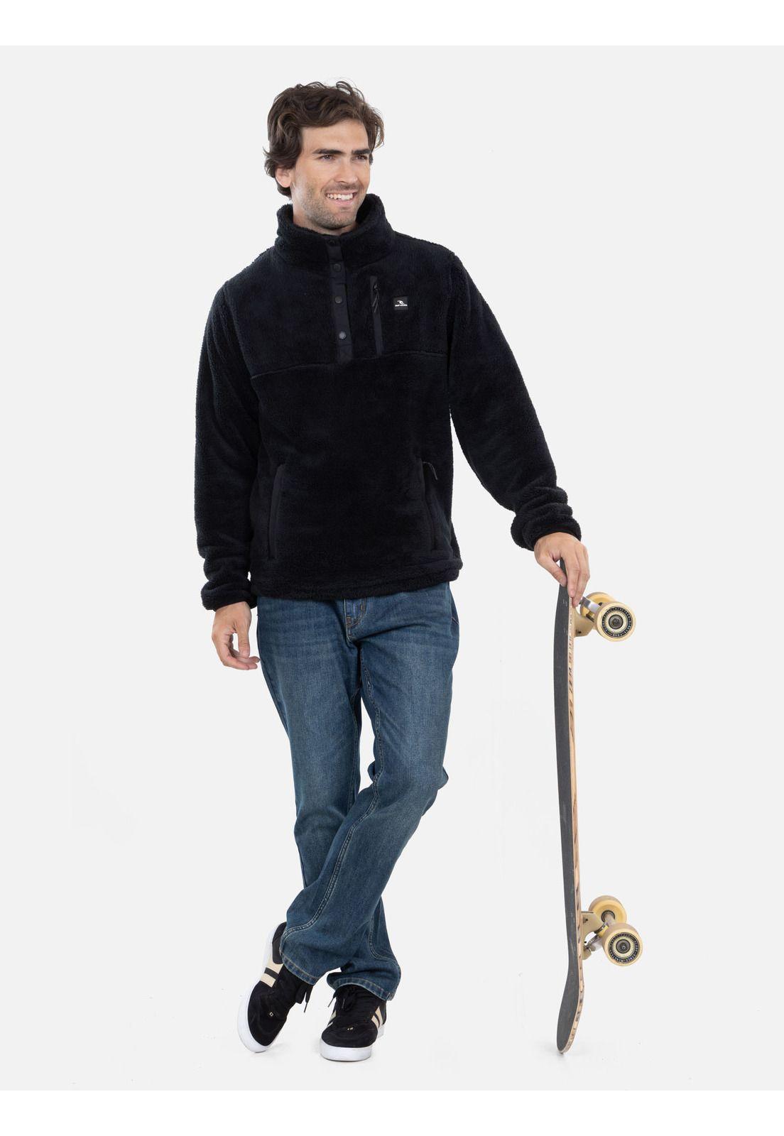 Poleron Chiporro Nui Rc Negro Hombre Rip Curl-3