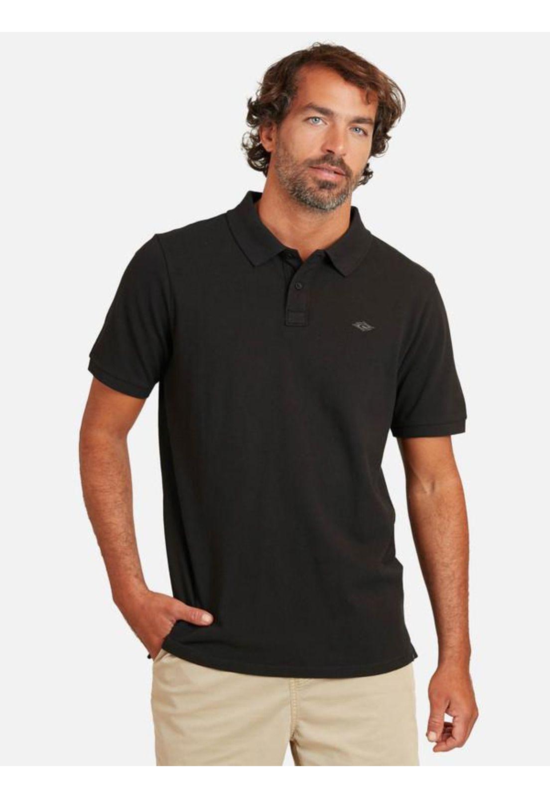 Polera M/C 6P296 Negro Hombre Ripcurl-0
