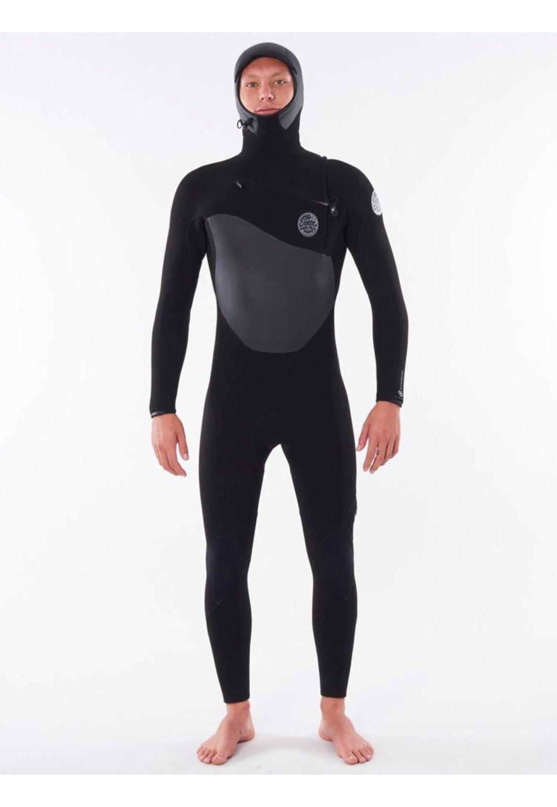 Traje de Agua flashbomb 5/4 mm hooded chest zip-4