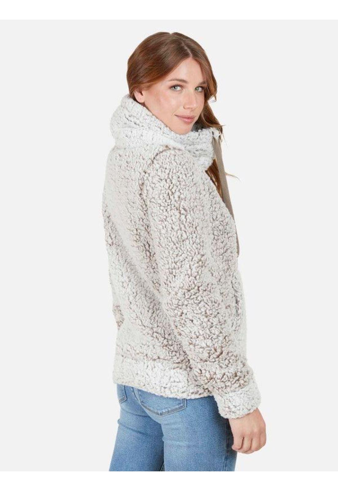 Poleron FROZEN DAW Mujer Café Rip Curl-1