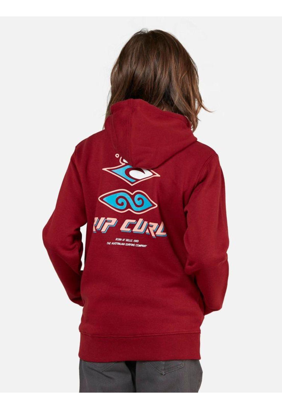 Poleron Juvenil 6O307-MV22 Rojo Rip Curl-1