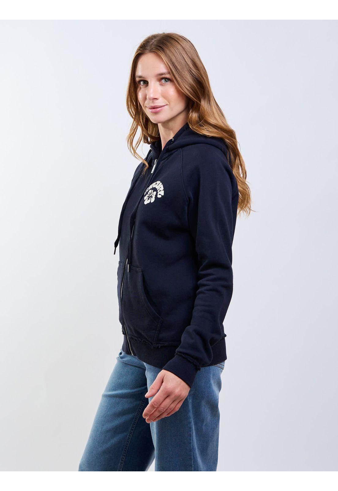 Poleron FZ Nebula Negro Mujer Rip Curl-2