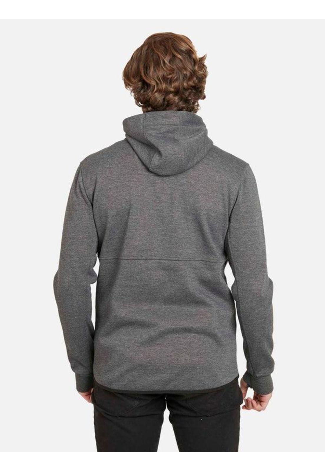 Poleron ANTI SERIES DEPARTED ZIP THR Hombre Gris Mezcla Rip Curl-1