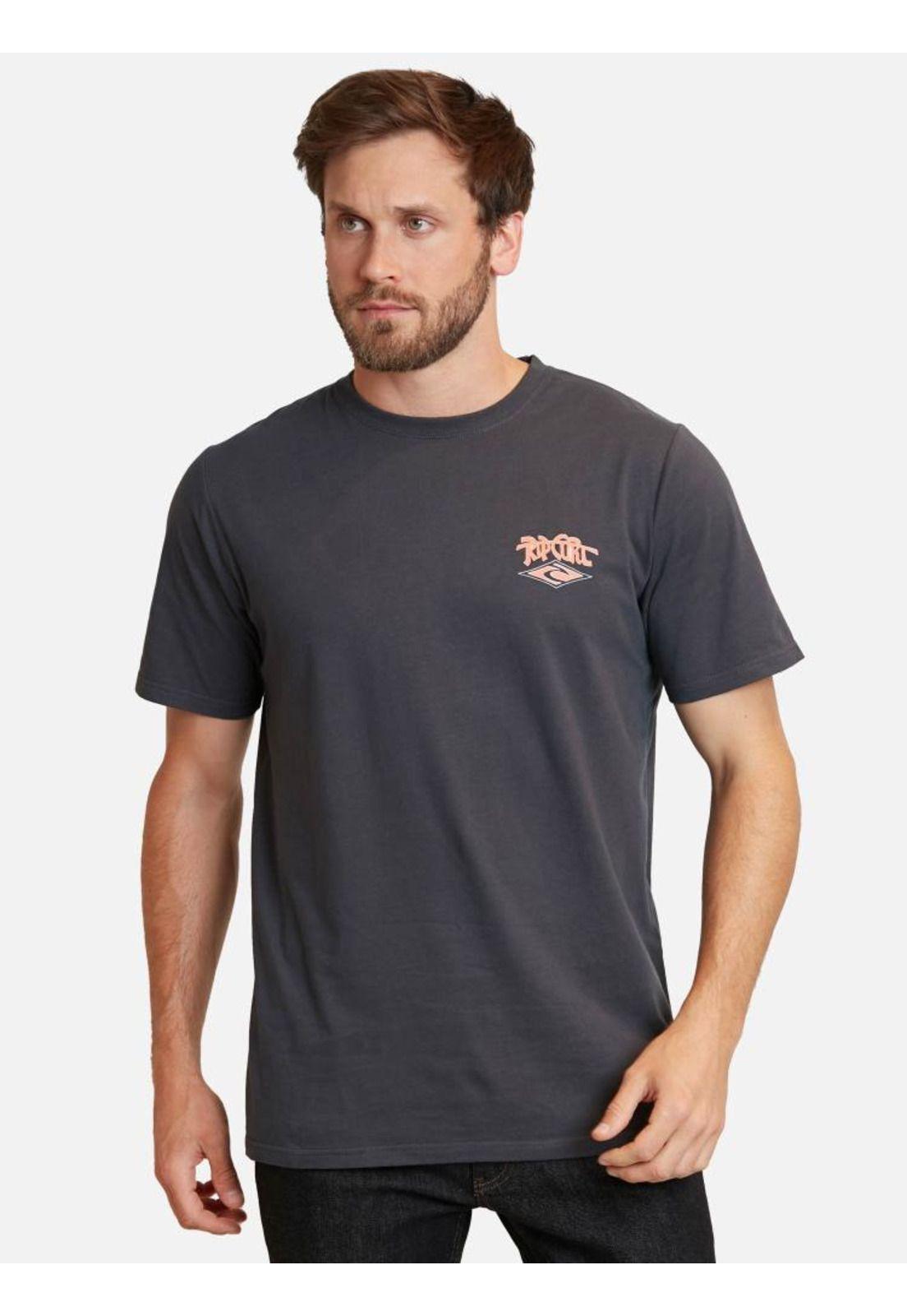 Polera Dead Shred Ss Tee Gris Hombre Rip Curl-0