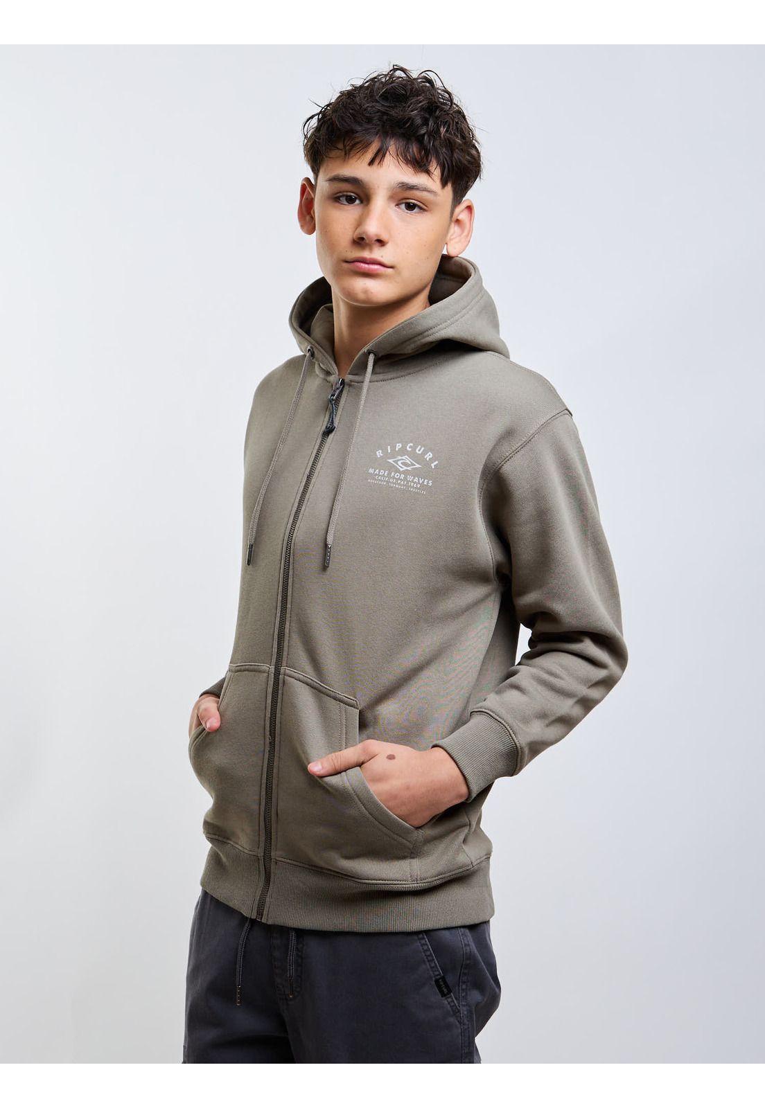 Poleron FZ Drop Verde Infantil Rip Curl-0