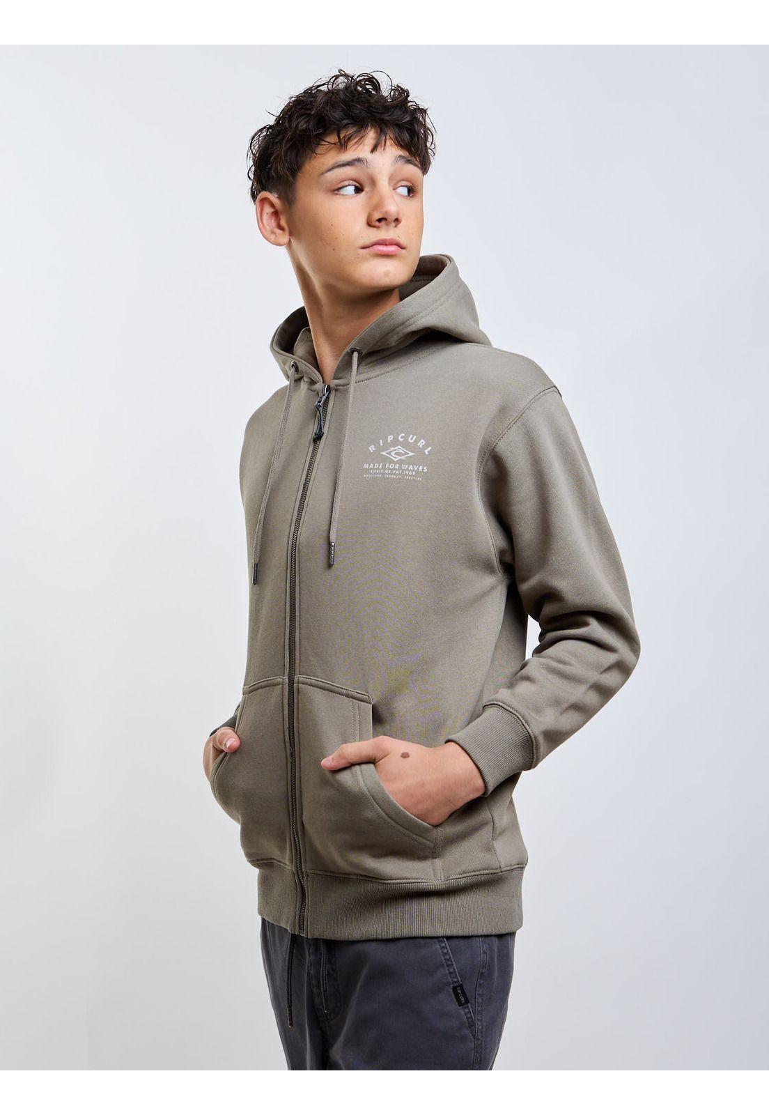 Poleron FZ Drop Verde Infantil Rip Curl-5