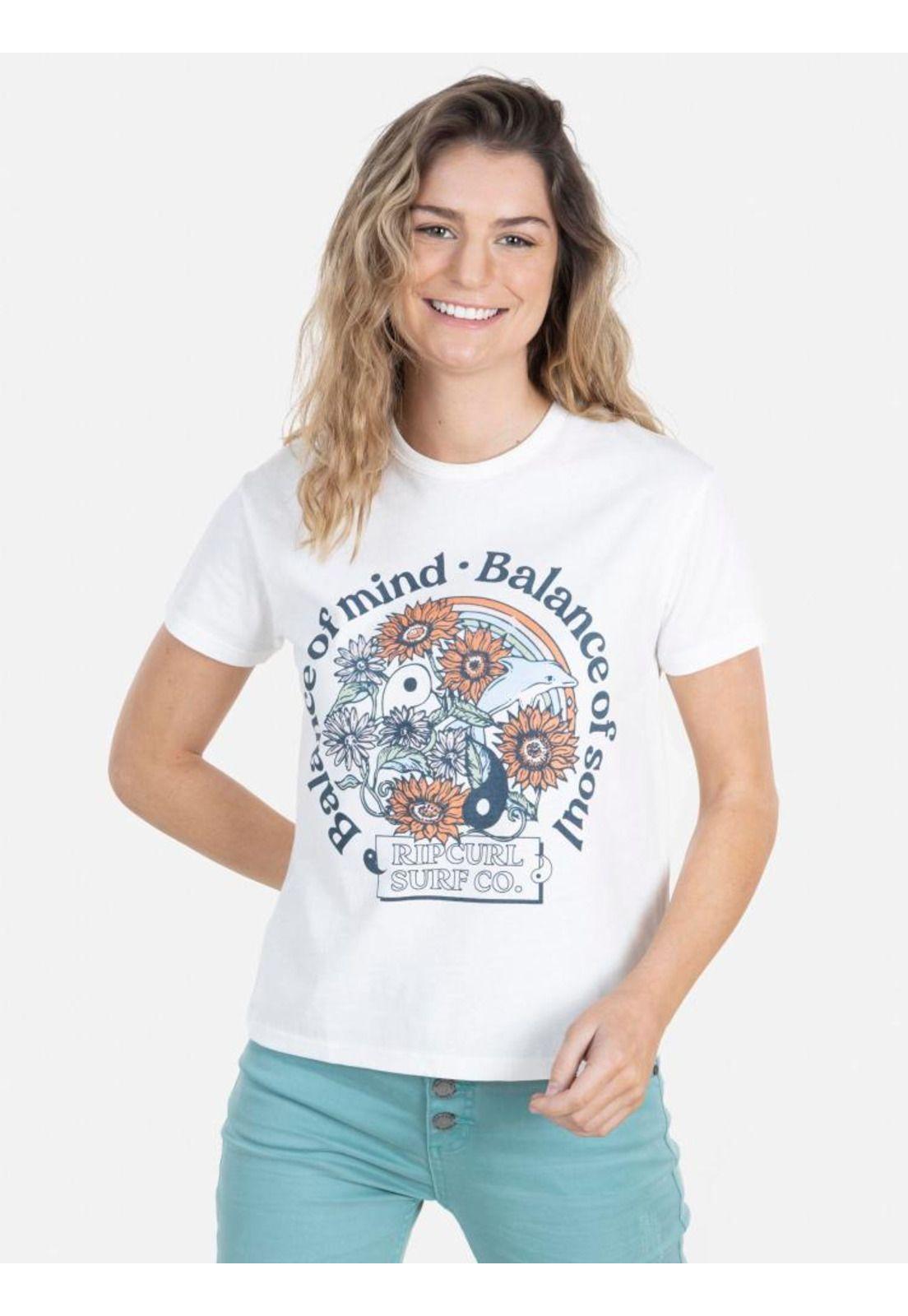 Polera BALANCE OF SOUL MC Mujer Blanco Rip Curl-0