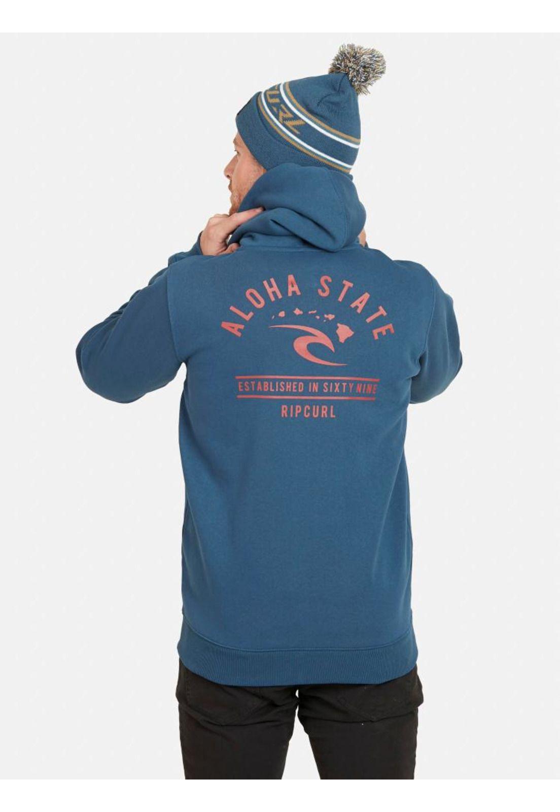 Poleron RC ALOHA STATE Hombre Marino Rip Curl-1