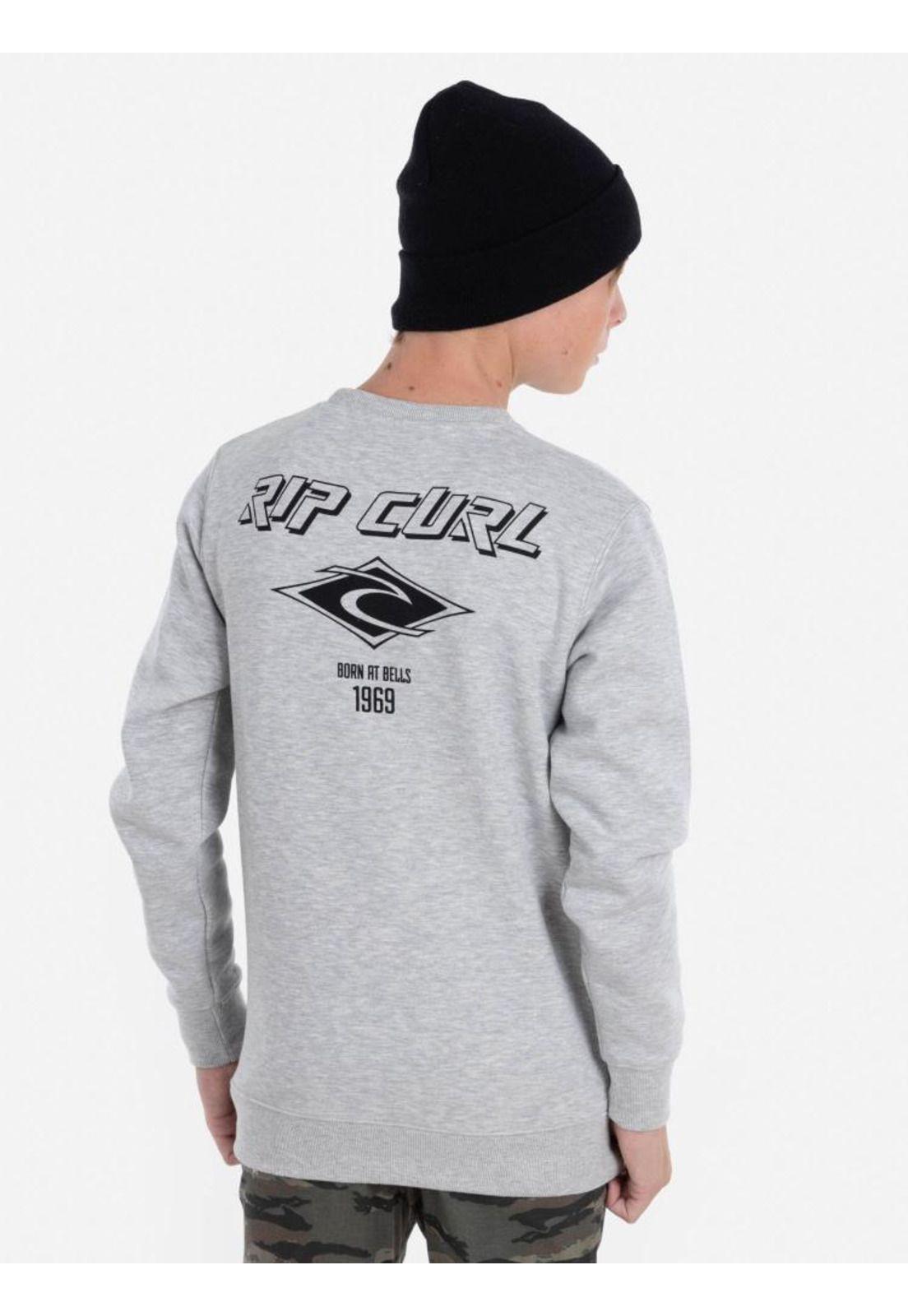 Poleron BORN AT BELLS 1969 Juvenil Gris Mezcla Rip Curl-4