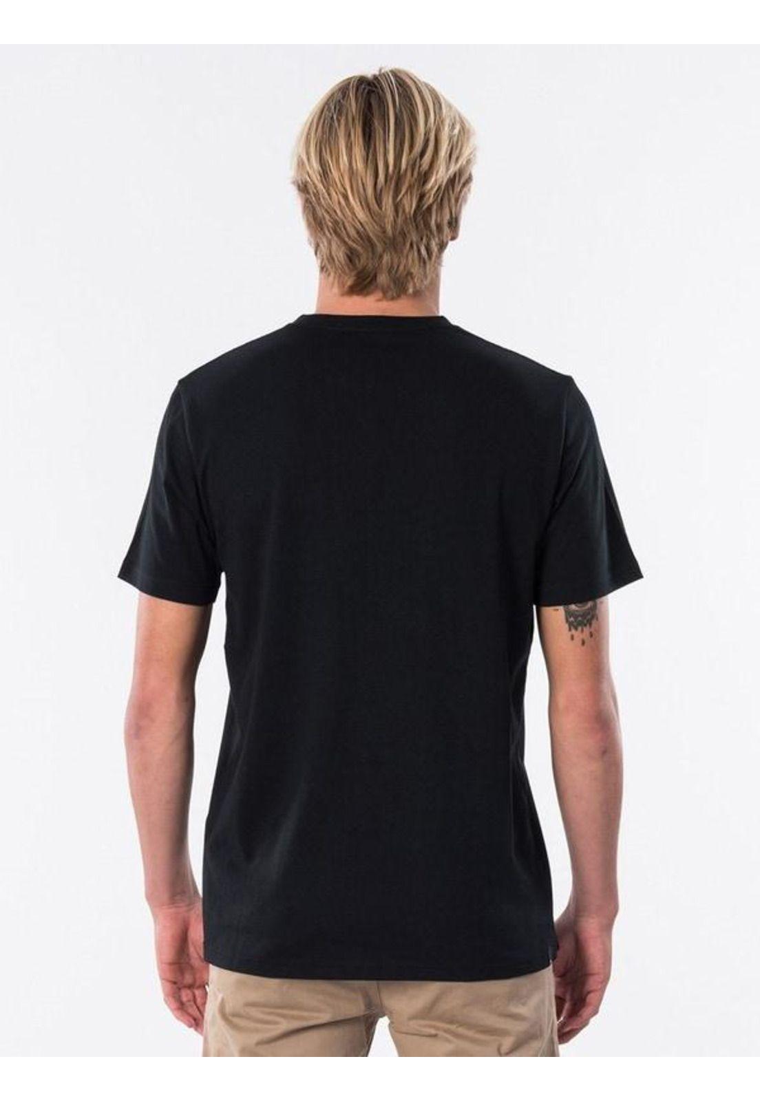Polera PLAIN POCKET TEE Hombre Negro Rip Curl-1