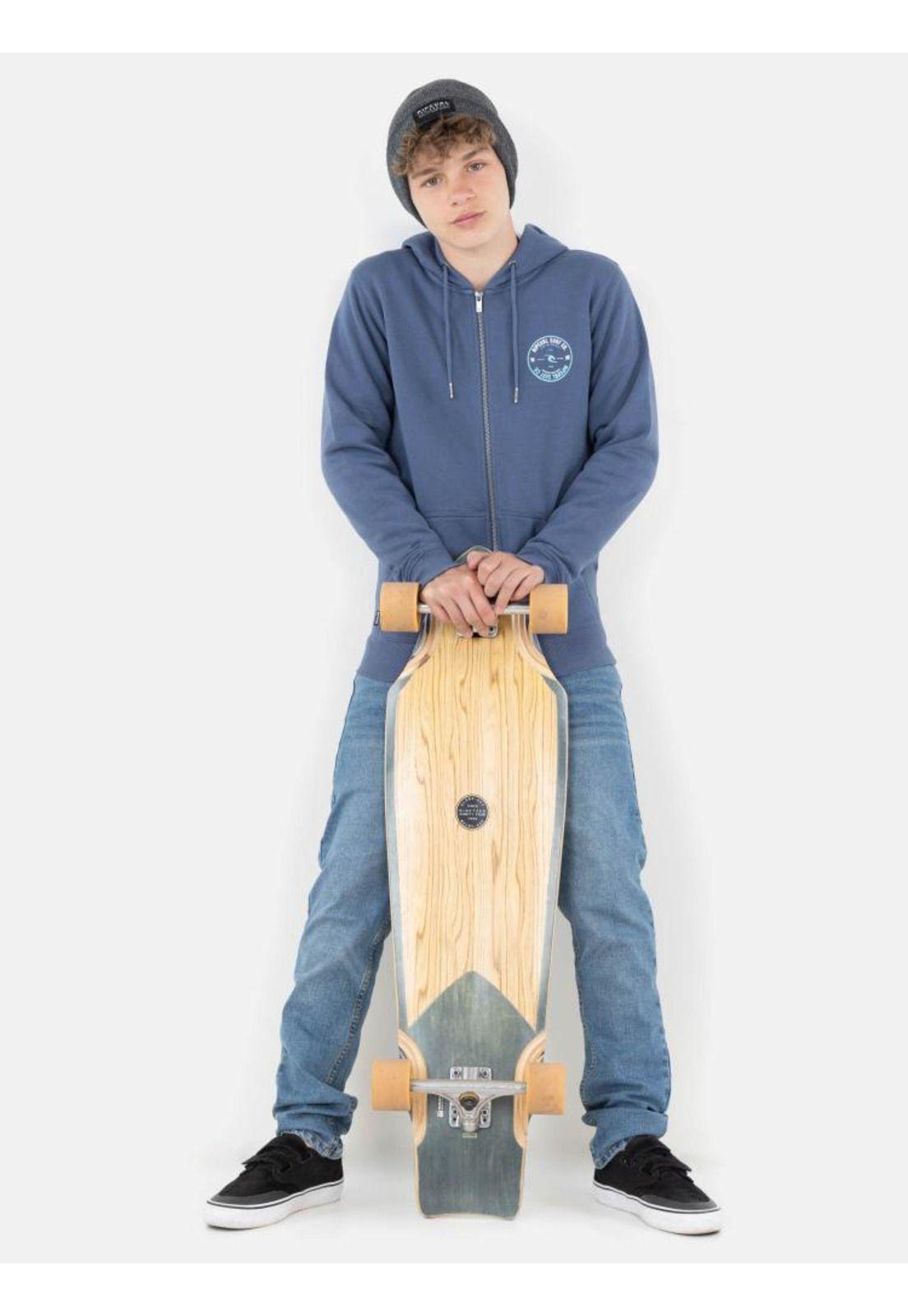 Poleron Rc Surf Co. Full Zip Marino Infantil Rip Curl-3