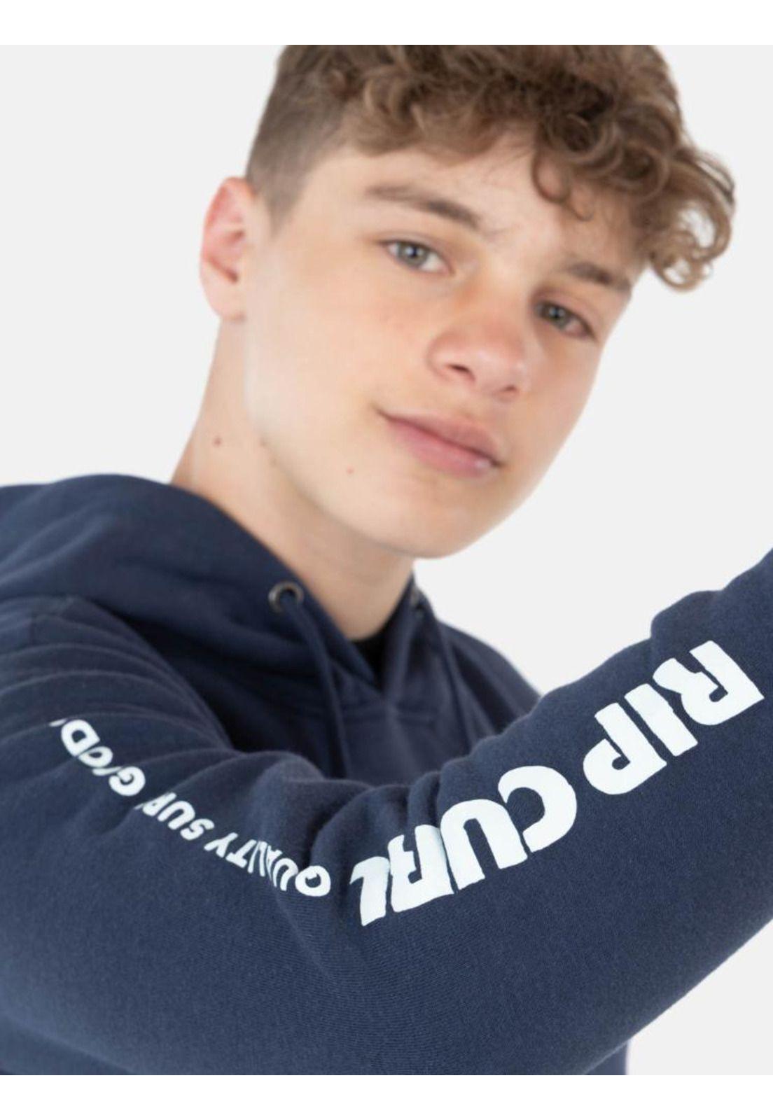 Poleron Made For The Search Azul Marino Infantil Rip Curl-2