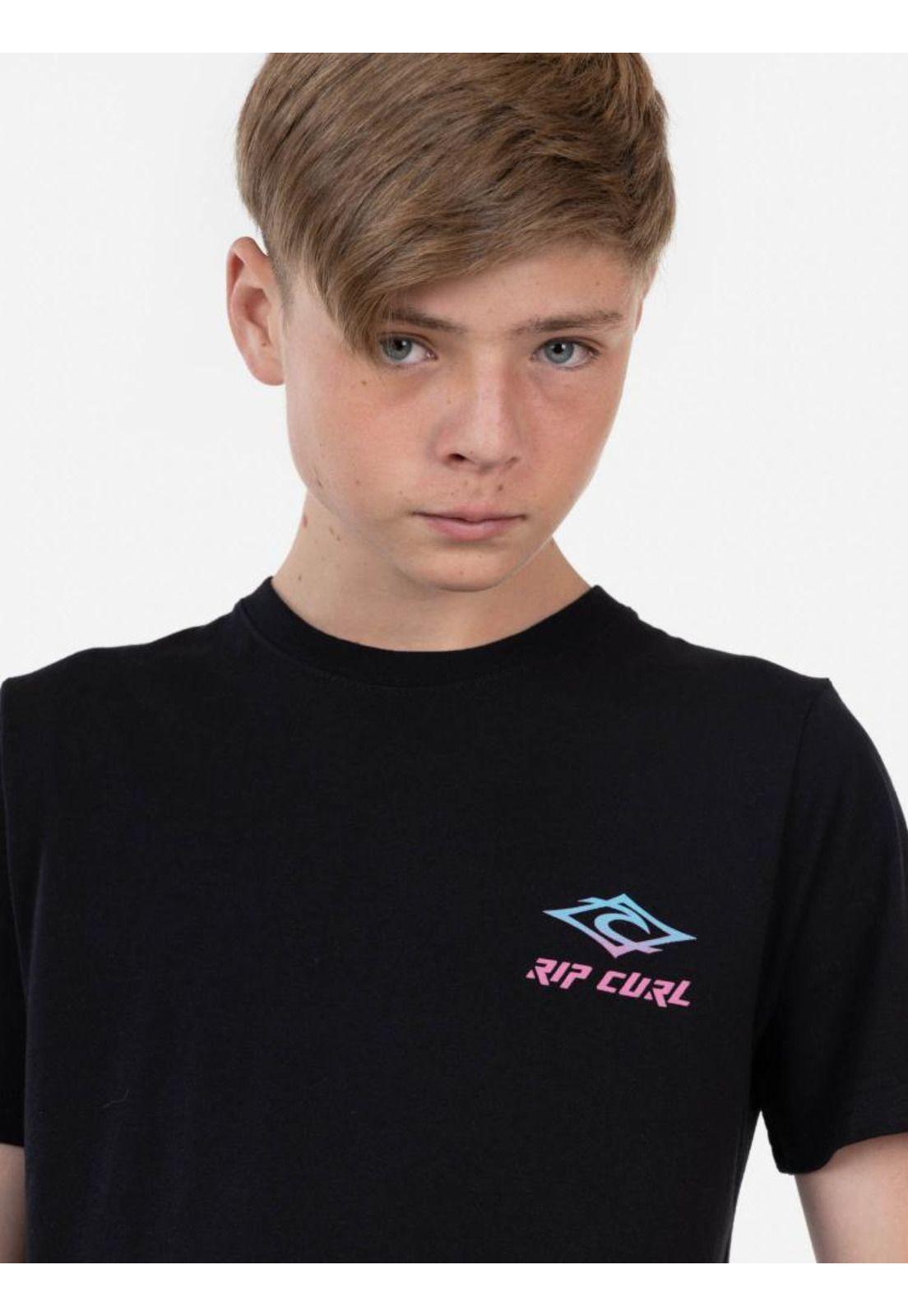 Polera RETRO RIP TEE Juvenil Negro Rip Curl-4