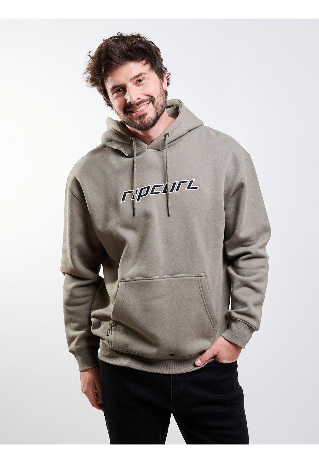 Poleron Canguro Tribal Verde Hombre Rip Curl-0