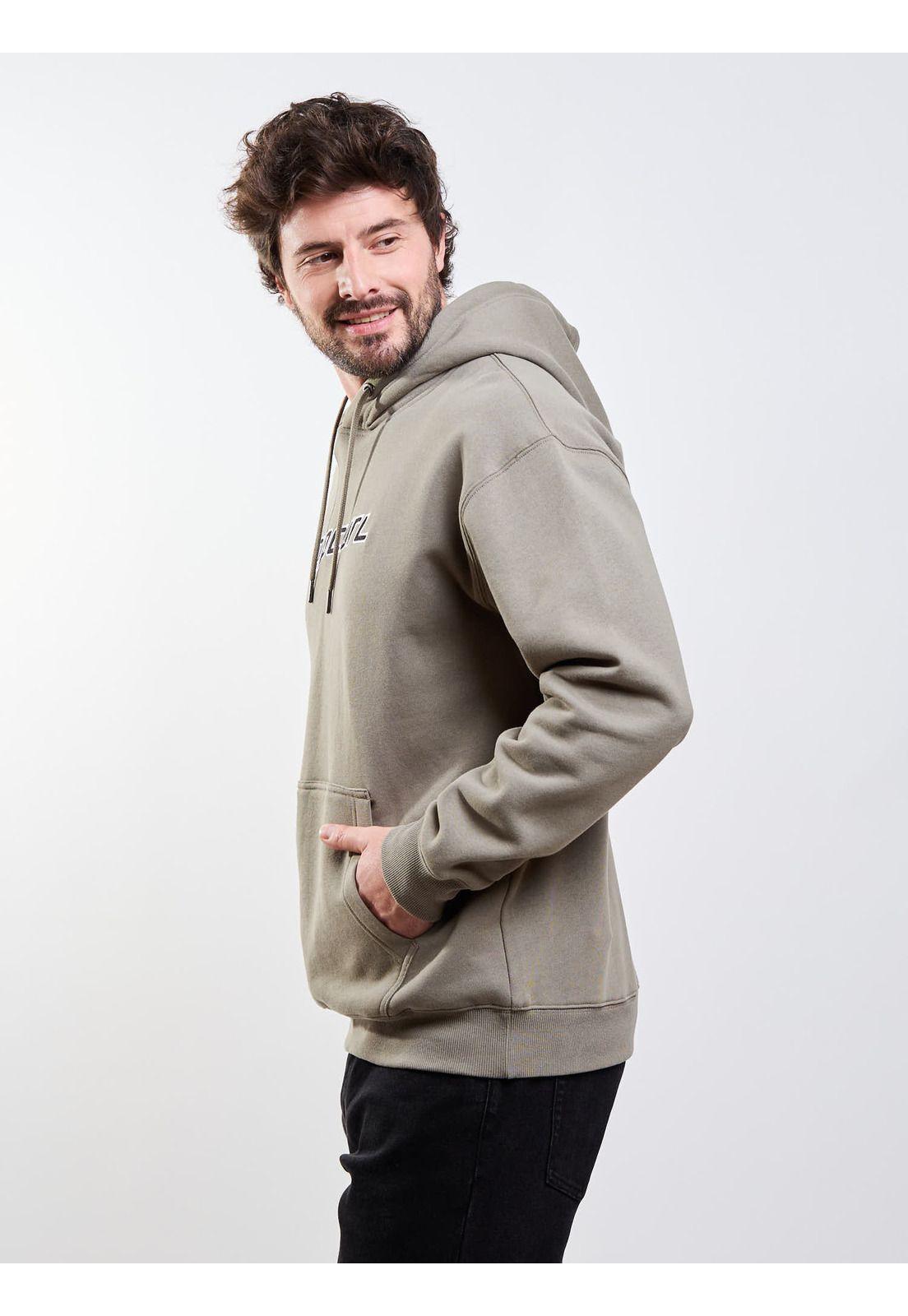 Poleron Canguro Tribal Verde Hombre Rip Curl-2