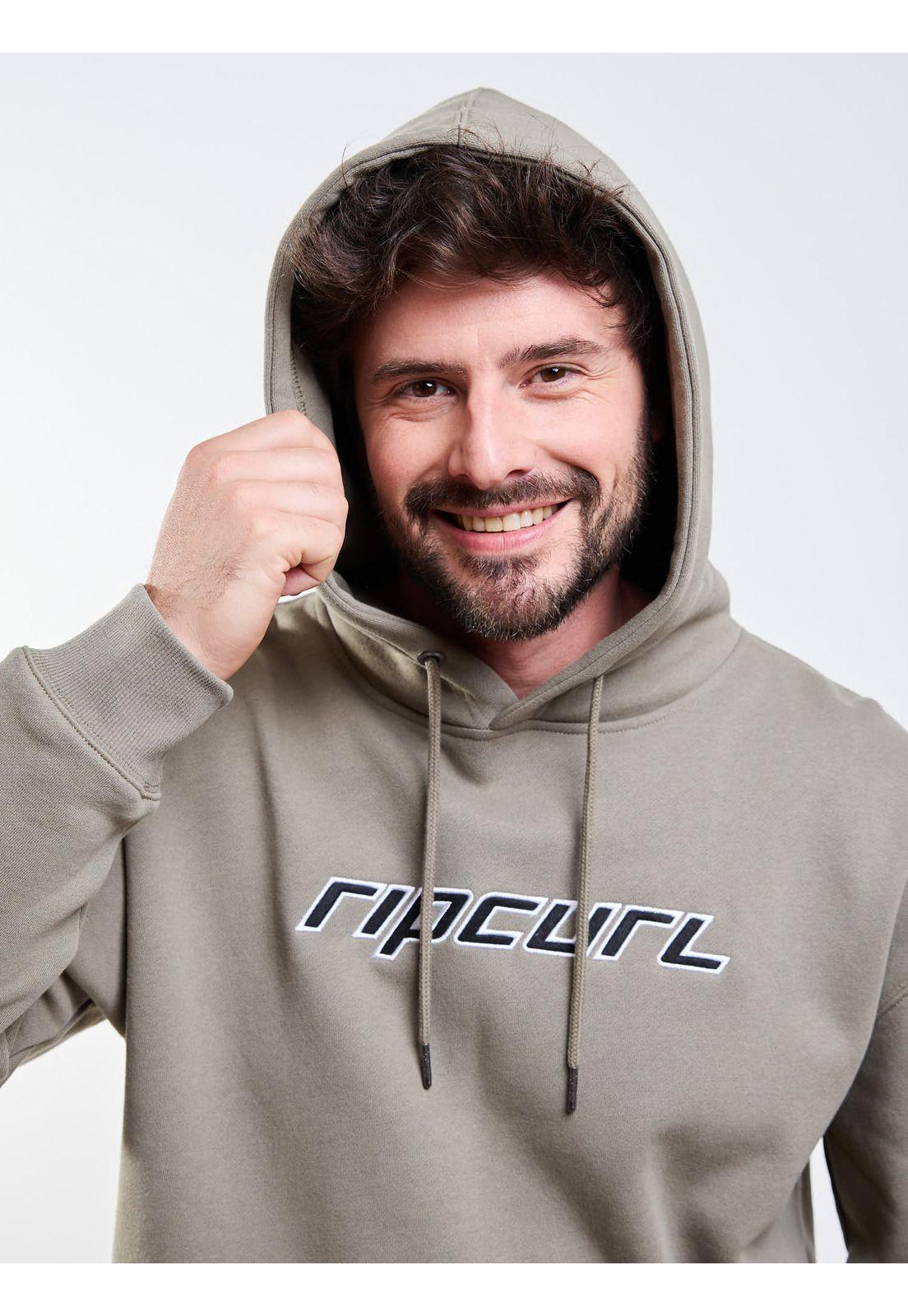 Poleron Canguro Tribal Verde Hombre Rip Curl-3